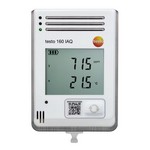 Testo, Inc. 0572 2014 The testo 160 IAQ - Wi-Fi data logger has a clear LCD display and features internal sensors for temper