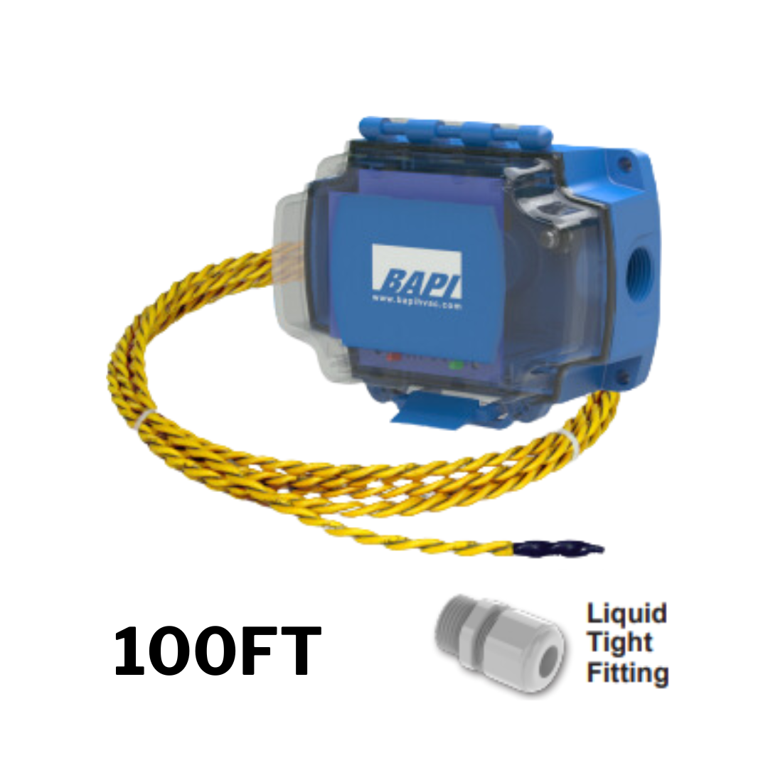 Building Automation Products, Inc. (BAPI) BA/LDT4-RR100-BB-LTF Water Leak Detector in a BAPI-Box