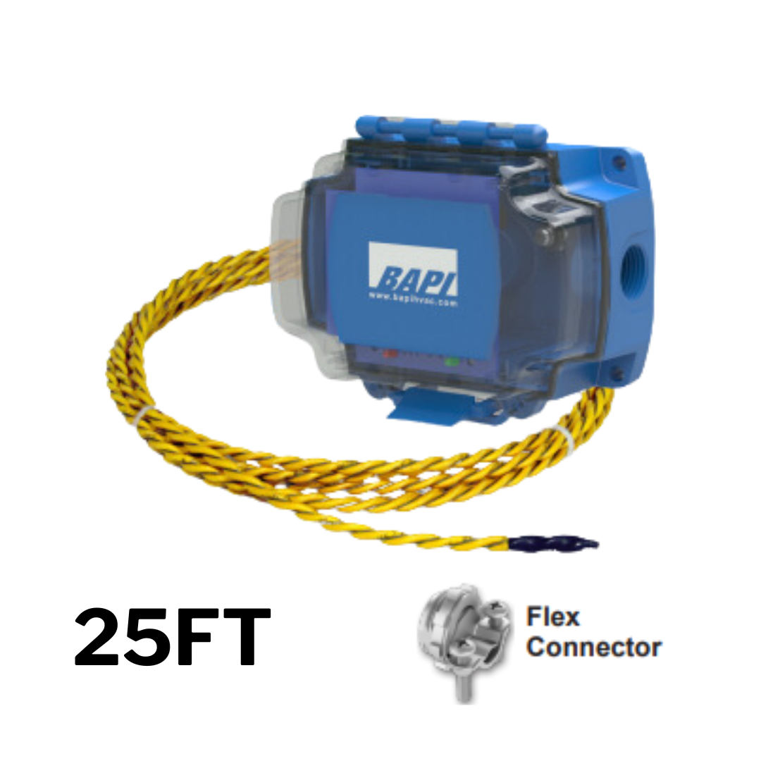 Building Automation Products, Inc. (BAPI) BA/LDT4-RR25-BB-GFF Water Leak Detector in a BAPI-Box