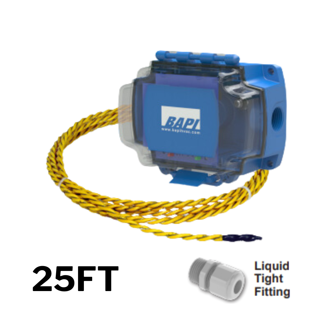 Building Automation Products, Inc. (BAPI) BA/LDT4-RR25-BB-LTF Water Leak Detector in a BAPI-Box