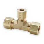 Parker Hannifin Corp. - Brass Division 164C-6-6-4 3/8 X 3/8 X 1/4 COMPRESSION TEE **