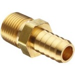 Parker Hannifin Corp. - Brass Division 228 Parker 1/2" barbed coupling 1/2 X 1/2" B-267 20-888 **
