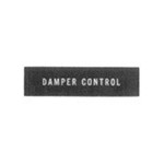 Siemens Building Technologies 786-102 DIAL PLATE "DAMPER CONTROL"
