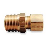 Parker Hannifin Corp. - Brass Division 68C-4-2 CONNECTOR MALE 1/4^ CMP BY 1/8^ **
