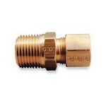 Parker Hannifin Corp. - Brass Division 68C-6-6 CONNECTOR MALE 3/8^ CMP BY 3/8^ **