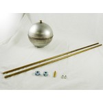 SQUARE D 9049A6 ROD & FLOAT, BRASS ROD,SS FLT