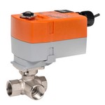 Belimo Aircontrols (USA), Inc. B310B+TFRB120 CCV,0.5",3 Way,1.2 Cv,w/ Spring Return,100-240V,On/Off