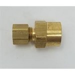 Schneider Electric (Barber Colman) C-146 Compression adapter to FPT - brass 1/4C x 1/8FPT