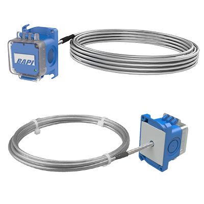 Building Automation Products, Inc. (BAPI) BA/T1K[20 TO 120F]-A-12'-BBX Duct Averaging Temperature Transmitter, Flexible