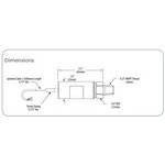 Veris Industries EPG103-AV Gauge Pressure Sensor, 3-wire, IP: 10-28 VDC, OP: 0-10 VDC, PR: 0-15 psig