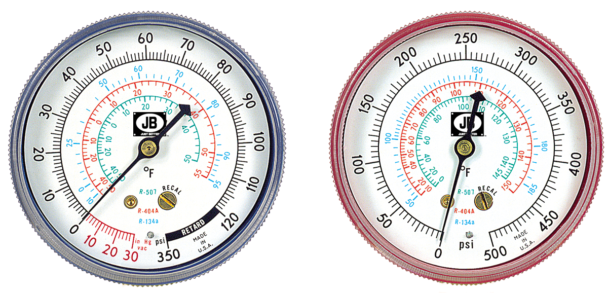 JB Industries IM2-420 J/B R134A, R404A, R507 LoSide Gauge