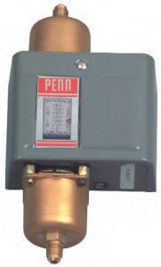 Schneider Electric JON-P74FA-1 Differential Pressure Control - SPDT (Snap-Acting) - 8 to 60 Adjustable Range - Switch Differ