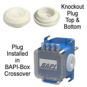 Building Automation Products, Inc. (BAPI) BA/PKP-100 Pierceable Knockout Plugs for Enclosure Ports (bag of 100)