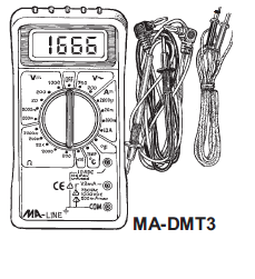 Monti & Associates, Inc. Div. of MA-Line MA-DMT3 Monti digital multi-meter with temperature