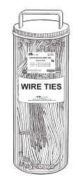 Monti & Associates, Inc. Div. of MA-Line MA-WTJ1 Monti assorted wire ties in plastic jar