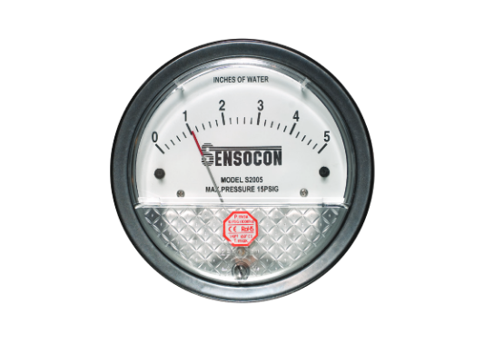 Sensocon S200000 Differential Pressure Gauge  0-.25"