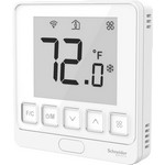 Schneider Electric TH903-DM-W SpaceLogic TH903 Series Thermostat, LCD/Buttons, 7-day programmable, Modbus, Auxiliary Input, 
