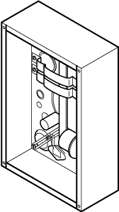 Schneider Electric (Barber Colman) TK-1001-600 Single Set Point Room Pneumatic Thermostat, Direct Acting