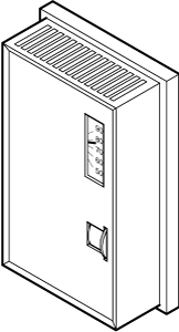 Schneider Electric (Barber Colman) TK-1101 Single Set Point Room Pneumatic Thermostat, Reverse Acting