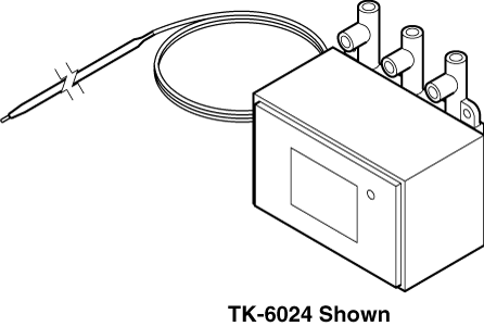 Schneider Electric TK-6124 Relay Bulb Thermostat, Reverse Acting, Averaging