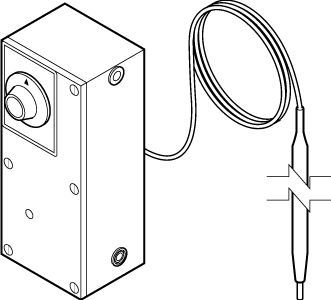 Schneider Electric (Barber Colman) TK-2001 Pneu bulb thermostat bleed type D.A. 60-90F