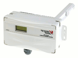 Veris Industries CDLSXTA2 Duct CO2 & Temp Sensor: Deluxe, LCD, Temp, Transmitter, 2 pt Cal Cert