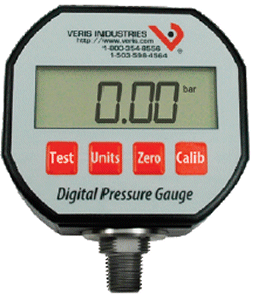 Veris Industries PD250AM Digital Pressure Gauge - Pressure Range = -14.7 to 250 psig, Material - 17 - 4SS, Output = 4-20 mA