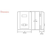 Schneider Electric TWSAS0 Temperature Sensor, Deluxe, Wall Mount, Transmitter, Thermostat Functions, Analog, CE