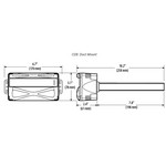 Veris Industries CDLSHX Duct CO2, Hum, and Temp Sensor: Deluxe, 2% Accuracy, LCD