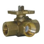 Johnson Controls, Inc. VG1841FS 2" 3W BALL VALVE 46.8CV; BRASS     0