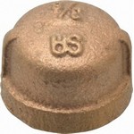 Merit Brass X116-06 3/8 STD ROUGH BRASS CAP