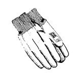 Monti & Associates, Inc. Div. of MA-Line MA-701L Brown jersey glove with knit wrist, (previously MA-502L)