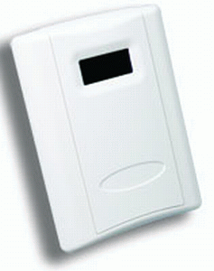 Schneider Electric TWLN50 Temperature Sensor, Wall Mount, LCD Display, 1.8K Ohm, Vista, 10K Setpoint w/override